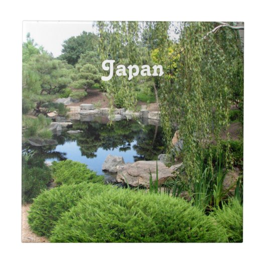 Japanse watertuin tegeltje (Voorkant)