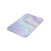 Japanse waterval Art Lavender Blauwgroen Aqua Flor Badmat (Gekanteld)