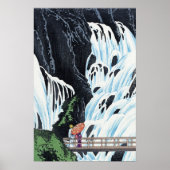 Japanse waterval kunst poster (Voorkant)