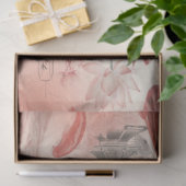 Japanse Waterverf Art Girl en Koi Fish Tissuepapier (Geschenk)