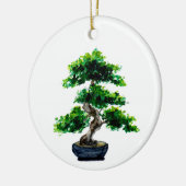Japanse Waterverf Bonsai-boom Keramisch Ornament (Links)