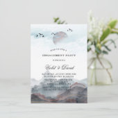 Japanse Waterverf Engagement Party Kaart (Staand voorkant)