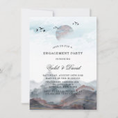 Japanse Waterverf Engagement Party Kaart (Voorkant)