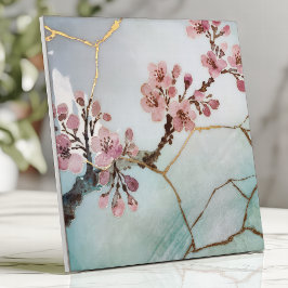 Japanse Waterverf Kersenbloesem Kintsugi Tegeltje