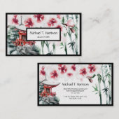 Japanse Waterverf Visitekaartje (Voorkant / Achterkant)