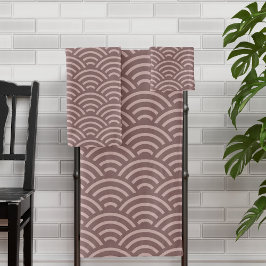 Japanse Wave Print Seigaiha Patroon Modern Roze Bad Handdoek