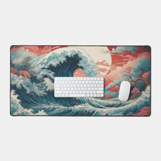 Japanse Waves Desk Mat (Keyboard & Muis)