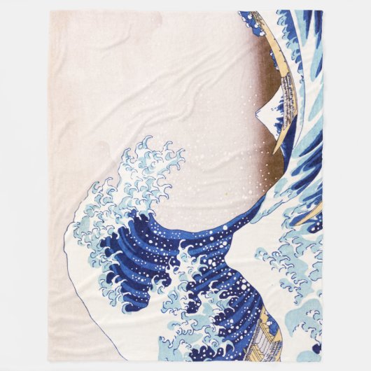 Japanse Waves Fleece Blanket (Voorkant)