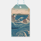 Japanse Waves Naruto Whirlpoolkunstwerk Cadeaulabel (Voorkant)