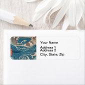 Japanse Waves Naruto Whirlpoolkunstwerk Etiket (Insitu)