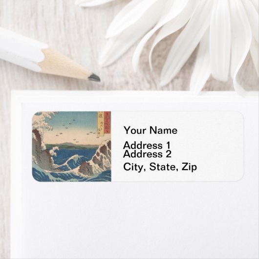 Japanse Waves Naruto Whirlpoolkunstwerk Etiket (Insitu)