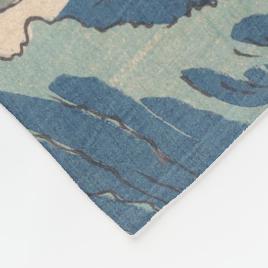 Japanse Waves Naruto Whirlpoolkunstwerk Fleece Deken (Hoek)