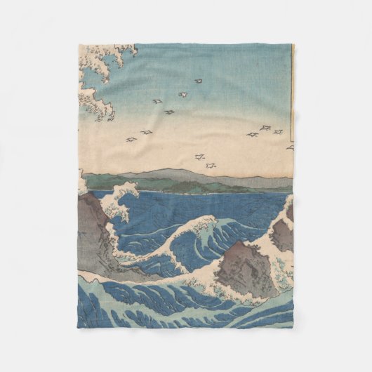 Japanse Waves Naruto Whirlpoolkunstwerk Fleece Deken (Voorkant)
