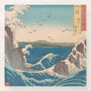 Japanse Waves Naruto Whirlpoolkunstwerk Glazen Onderzetter