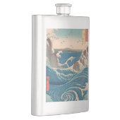 Japanse Waves Naruto Whirlpoolkunstwerk Heupfles (Rechts)