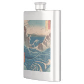 Japanse Waves Naruto Whirlpoolkunstwerk Heupfles (Links)