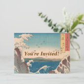 Japanse Waves Naruto Whirlpoolkunstwerk Kaart (Staand voorkant)