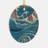 Japanse Waves Naruto Whirlpoolkunstwerk Keramisch Ornament (Rechts)