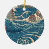 Japanse Waves Naruto Whirlpoolkunstwerk Keramisch Ornament (Voorkant)
