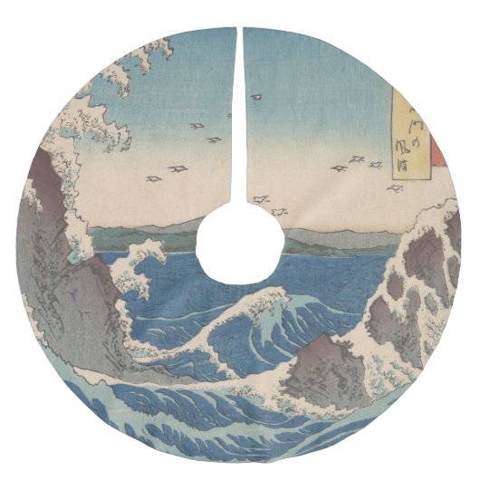 Japanse Waves Naruto Whirlpoolkunstwerk Kerstboom Rok (Voorkant)