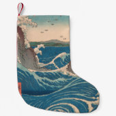 Japanse Waves Naruto Whirlpoolkunstwerk Kleine Kerstsok (Voorkant)