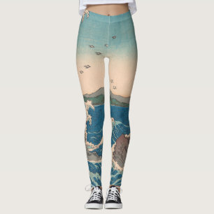 Japanse Waves Naruto Whirlpoolkunstwerk Leggings