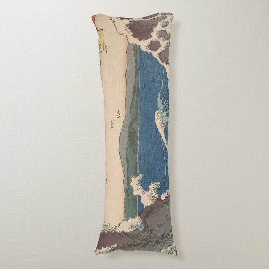 Japanse Waves Naruto Whirlpoolkunstwerk Lichaamskussen (Voorkant Verticaal)