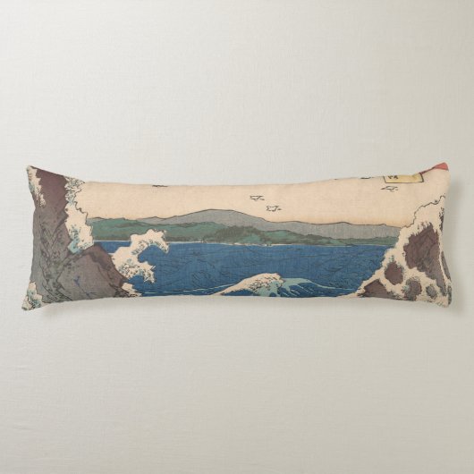 Japanse Waves Naruto Whirlpoolkunstwerk Lichaamskussen (Voorkant)