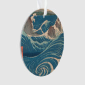 Japanse Waves Naruto Whirlpoolkunstwerk Ornament (voorkant)