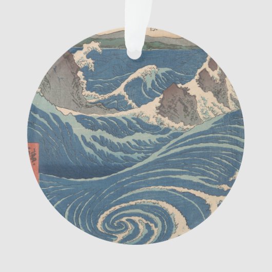 Japanse Waves Naruto Whirlpoolkunstwerk Ornament (voorkant)