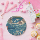 Japanse Waves Naruto Whirlpoolkunstwerk Papieren Bordje (Feest)