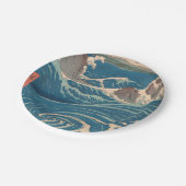 Japanse Waves Naruto Whirlpoolkunstwerk Papieren Bordje (Gekanteld)