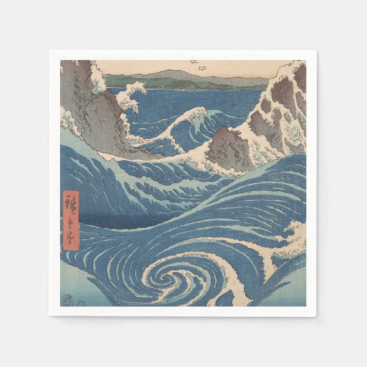 Japanse Waves Naruto Whirlpoolkunstwerk Servetten (Voorkant)