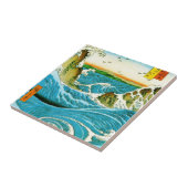 Japanse Waves Naruto Whirlpoolkunstwerk Tegeltje (Zijkant)