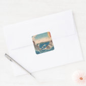 Japanse Waves Naruto Whirlpoolkunstwerk Vierkante Sticker (Envelop)