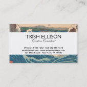 Japanse Waves Naruto Whirlpoolkunstwerk Visitekaartje (Achterkant)