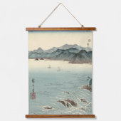 Japanse Whirlpools Landscape Triptych ukiyo Hangend Wandkleed (Voorkant)