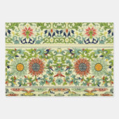 Japanse wijnen, vogelpatronen en pimpertropische p inpakpapier vel (Voorkant 3)