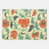 Japanse wijnen, vogelpatronen en pimpertropische p inpakpapier vel (Voorkant 2)