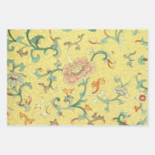 Japanse wijnen, vogelpatronen en pimpertropische p inpakpapier vel (Voorkant)