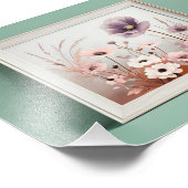 Japanse Wildflower Minimalist Botanical Foto Afdruk (Hoek)