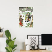 Japanse winterscène poster (Thuiskantoor)