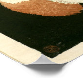  Japanse Witte Kat van Takahashi Shōtei Poster (Hoek)