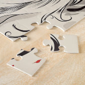 Japanse Witte Kitsune vos Legpuzzel (Zijkant)