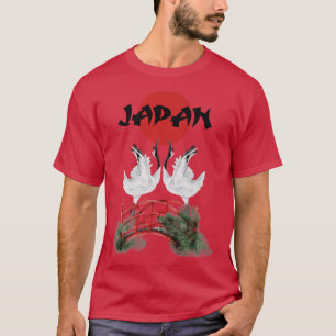 Japanse witte kraan Japan T-shirt