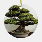 Japanse witte pine Bonsai-boom Keramisch Ornament (Voorkant)