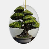 Japanse witte pine Bonsai Keramisch Ornament (Rechts)
