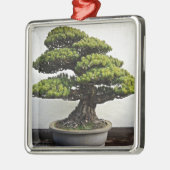 Japanse witte pine Bonsai Metalen Ornament (Links)