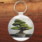 Japanse witte pine Bonsai Sleutelhanger (Voorkant)