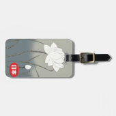 Japanse Witte Roos Bagagelabel (Voorkant horizontaal)